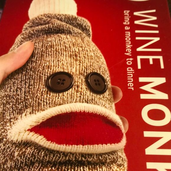 Genuine Fred WINE MONKEY Sock Monkey Bottle Caddy NWT - Picture 4 of 12